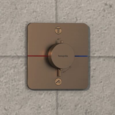 Hansgrohe ShowerSelect Comfort Q thermostaat voor bad & douche 2 verbruikers brons geborsteld 15586140 7