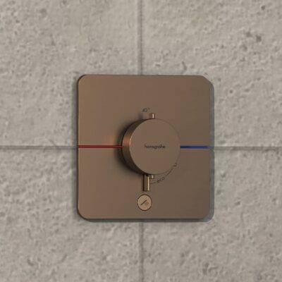 Hansgrohe ShowerSelect Comfort Q thermostaat voor bad & douche 2 verbruikers brons geborsteld 15589140 7