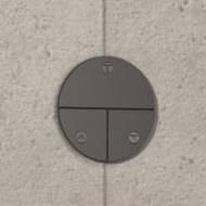 Hansgrohe ShowerSelect Comfort S omsteller 3 verbruikers zwart chroom geborsteld 15558340 Hansgrohe ShowerSelect Comfort S omsteller 3 verbruikers zwart chroom geborsteld 15558340