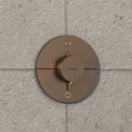 Hansgrohe ShowerSelect Comfort S thermostaat voor bad & douche 2 verbruikers brons geborsteld 15556140