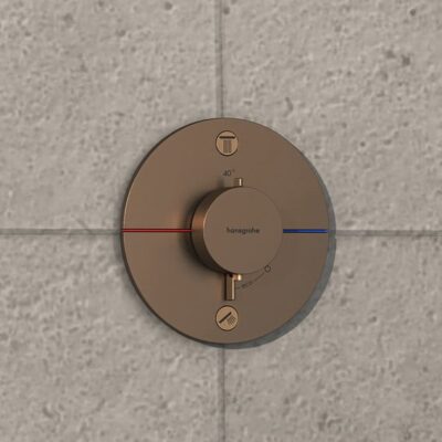 Hansgrohe ShowerSelect Comfort S thermostaat voor bad & douche 2 verbruikers brons geborsteld 15556140 8