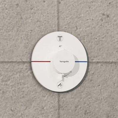 Hansgrohe ShowerSelect Comfort S thermostaat voor bad & douche 2 verbruikers mat-wit 15556700 8