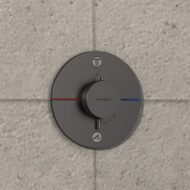 Hansgrohe ShowerSelect Comfort S thermostaat voor bad & douche 2 verbruikers zwart chroom geborsteld 15556340