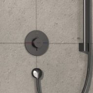 Hansgrohe ShowerSelect Comfort S thermostaat voor douche 1 verbruiker zwart chroom geborsteld 15553340