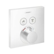 Hansgrohe ShowerSelect thermostaat voor bad & douche 2 verbruikers mat-wit 15763700 Hansgrohe ShowerSelect thermostaat voor bad & douche 2 verbruikers mat-wit 15763700