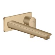 Hansgrohe Talis E eengreeps inbouw wastafelmengkraan met EcoSmart met altijd open afvoer brons geborsteld 71734140 Hansgrohe Talis E eengreeps inbouw wastafelmengkraan met EcoSmart met altijd open afvoer brons geborsteld 71734140