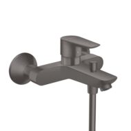 Hansgrohe Talis E eengreeps opbouw badmengkraan 2 verbruikers zwart chroom geborsteld 71740340