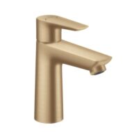 Hansgrohe Talis E wastafelkraan 110 CoolStart met EcoSmart met trekstang-afvoergarnituur brons geborsteld 71713140 Hansgrohe Talis E wastafelkraan 110 CoolStart met EcoSmart met trekstang-afvoergarnituur brons geborsteld 71713140