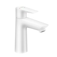Hansgrohe Talis E wastafelkraan 110 met EcoSmart met trekstang-afvoergarnituur mat-wit 71710700