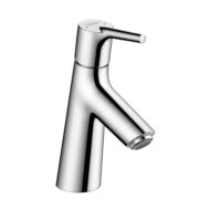 Hansgrohe Talis S wastafelkraan 80 met EcoSmart met trekstang-afvoergarnituur chroom 72010000 Hansgrohe Talis S wastafelkraan 80 met EcoSmart met trekstang-afvoergarnituur chroom 72010000