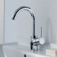 Hansgrohe Talis S wastafelkraan met EcoSmart met trekstang-afvoergarnituur chroom 32070000 Hansgrohe Talis S wastafelkraan met EcoSmart met trekstang-afvoergarnituur chroom 32070000