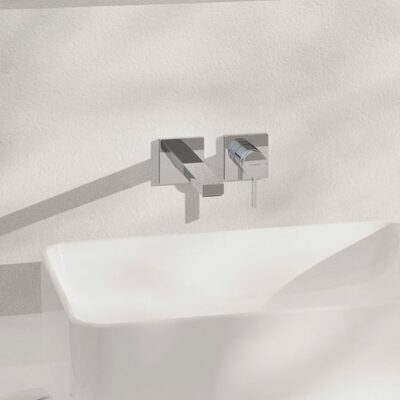 Hansgrohe Tecturis E eengreeps inbouw wastafelmengkraan met EcoSmart met altijd open afvoer chroom 73051000 7