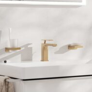 Hansgrohe Tecturis E wastafelkraan 110 CoolStart met EcoSmart met trekstang-afvoergarnituur brons geborsteld 73014140