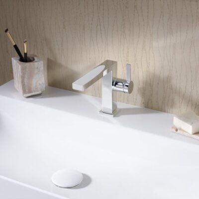 Hansgrohe Tecturis E wastafelkraan 110 Fine CoolStart met EcoSmart chroom 73021000 8 Hansgrohe Tecturis E wastafelkraan 110 Fine CoolStart met EcoSmart chroom 73021000 8