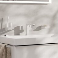 Hansgrohe Tecturis E wastafelkraan 110 Fine CoolStart met EcoSmart met afsluitbare afvoerplug push open mat-wit 73020700