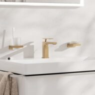 Hansgrohe Tecturis E wastafelkraan 110 met EcoSmart met trekstang-afvoergarnituur brons geborsteld 73010140 Hansgrohe Tecturis E wastafelkraan 110 met EcoSmart met trekstang-afvoergarnituur brons geborsteld 73010140