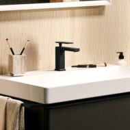 Hansgrohe Tecturis E wastafelkraan 110 met EcoSmart met trekstang-afvoergarnituur mat-zwart 73010670