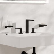 Hansgrohe Tecturis E wastafelkraan 150 met EcoSmart met afsluitbare afvoerplug push open mat-zwart 73030670