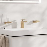 Hansgrohe Tecturis E wastafelkraan 80 CoolStart met EcoSmart met trekstang-afvoergarnituur brons geborsteld 73002140