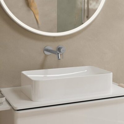 Hansgrohe Tecturis S eengreeps inbouw wastafelmengkraan met EcoSmart met altijd open afvoer chroom 73351000 7