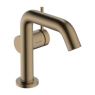 Hansgrohe Tecturis S wastafelkraan 110 Fine CoolStart met EcoSmart met afsluitbare afvoerplug push open brons geborsteld 73320140 Hansgrohe Tecturis S wastafelkraan 110 Fine CoolStart met EcoSmart met afsluitbare afvoerplug push open brons geborsteld 73320140