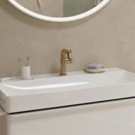 Hansgrohe Tecturis S wastafelkraan 110 Fine CoolStart met EcoSmart met trekstang-afvoergarnituur brons geborsteld 73323140 Hansgrohe Tecturis S wastafelkraan 110 Fine CoolStart met EcoSmart met trekstang-afvoergarnituur brons geborsteld 73323140