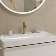 Hansgrohe Tecturis S wastafelkraan 110 met EcoSmart met trekstang-afvoergarnituur brons geborsteld 73310140 Hansgrohe Tecturis S wastafelkraan 110 met EcoSmart met trekstang-afvoergarnituur brons geborsteld 73310140