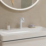 Hansgrohe Tecturis S wastafelkraan 150 Fine CoolStart met EcoSmart met afsluitbare afvoerplug push open mat-wit 73340700