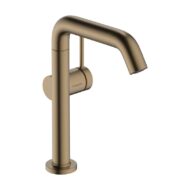 Hansgrohe Tecturis S wastafelkraan 210 Fine CoolStart met verhoogde kraanlichaam met EcoSmart met afsluitbare afvoerplug push open brons geborsteld 73360140 Hansgrohe Tecturis S wastafelkraan 210 Fine CoolStart met verhoogde kraanlichaam met EcoSmart met afsluitbare afvoerplug push open brons geborsteld 73360140