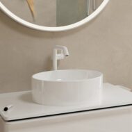 Hansgrohe Tecturis S wastafelkraan 240 Fine CoolStart met verhoogde kraanlichaam met EcoSmart mat-wit 73372700 Hansgrohe Tecturis S wastafelkraan 240 Fine CoolStart met verhoogde kraanlichaam met EcoSmart mat-wit 73372700