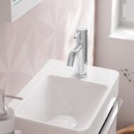 Hansgrohe Tecturis S wastafelkraan 80 met EcoSmart chroom 73313000 Hansgrohe Tecturis S wastafelkraan 80 met EcoSmart chroom 73313000
