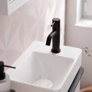 Hansgrohe Tecturis S wastafelkraan 80 met EcoSmart mat-zwart 73313670 Hansgrohe Tecturis S wastafelkraan 80 met EcoSmart mat-zwart 73313670