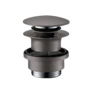 Hansgrohe Universeel afsluitbare clickwaste zwart chroom geborsteld 50100340