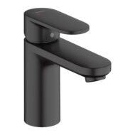 Hansgrohe Vernis Blend wastafelkraan 100 CoolStart met EcoSmart met trekstang-afvoergarnituur mat-zwart 71585670 Hansgrohe Vernis Blend wastafelkraan 100 CoolStart met EcoSmart met trekstang-afvoergarnituur mat-zwart 71585670