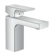 Hansgrohe Vernis Shape wastafelkraan 100 CoolStart met EcoSmart met trekstang-afvoergarnituur chroom 71594000 Hansgrohe Vernis Shape wastafelkraan 100 CoolStart met EcoSmart met trekstang-afvoergarnituur chroom 71594000
