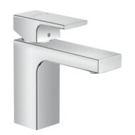 Hansgrohe Vernis Shape wastafelkraan 100 met EcoSmart met trekstang-afvoergarnituur chroom 71568000 Hansgrohe Vernis Shape wastafelkraan 100 met EcoSmart met trekstang-afvoergarnituur chroom 71568000
