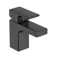 Hansgrohe Vernis Shape wastafelkraan 70 CoolStart met EcoSmart met trekstang-afvoergarnituur mat-zwart 71593670 Hansgrohe Vernis Shape wastafelkraan 70 CoolStart met EcoSmart met trekstang-afvoergarnituur mat-zwart 71593670