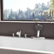 Hansgrohe Vivenis tweegreeps inbouw badrand mengkraan chroom 75444000