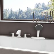 Hansgrohe Vivenis tweegreeps inbouw badrand mengkraan mat-wit 75444700