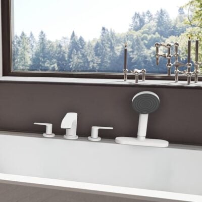 Hansgrohe Vivenis tweegreeps inbouw badrand mengkraan mat-wit 75444700 6