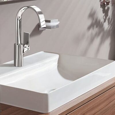 Hansgrohe Vivenis wastafelkraan 210 met EcoSmart met trekstang-afvoergarnituur chroom 75030000 6