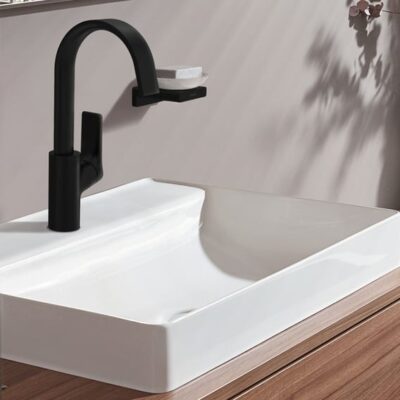 Hansgrohe Vivenis wastafelkraan 210 met EcoSmart met trekstang-afvoergarnituur mat-zwart 75030670 6