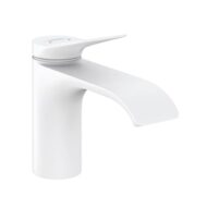 Hansgrohe Vivenis wastafelkraan 80 met EcoSmart met trekstang-afvoergarnituur mat-wit 75010700 Hansgrohe Vivenis wastafelkraan 80 met EcoSmart met trekstang-afvoergarnituur mat-wit 75010700