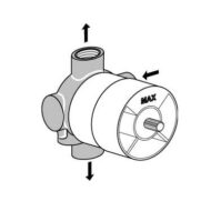 Ideal Standard 4/3-wegomsteller inbouwdeel A2391NU