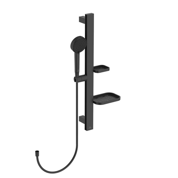 Ideal Standard Alu glijstangset met garnituur 2 straalsoorten 600 mm mat-zwart BD586XG 3 Ideal Standard Alu glijstangset met garnituur 2 straalsoorten 600 mm mat-zwart BD586XG 3