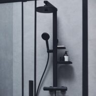 Ideal Standard Alu thermostatische opbouw regendoucheset Ø260 mm mat-zwart BD583XG