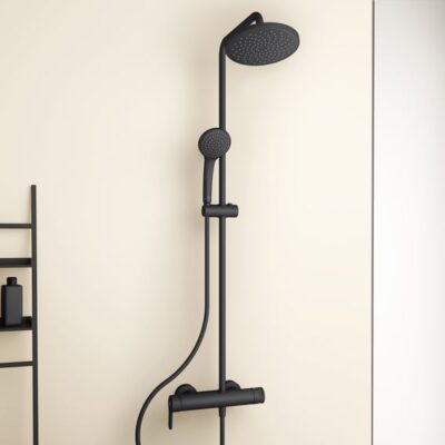 Ideal Standard Cerafine O eengreeps opbouw regendoucheset Ø200 mm mat-zwart BC750XG 11