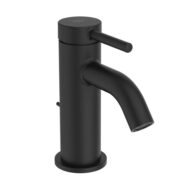 Ideal Standard Ceraline Nuovo wastafelkraan met trekstang-afvoergarnituur mat-zwart BD845XG Ideal Standard Ceraline Nuovo wastafelkraan met trekstang-afvoergarnituur mat-zwart BD845XG
