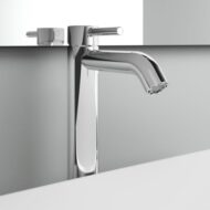 Ideal Standard Ceraline wastafelkraan met verhoogd kraanlichaam met trekstang-afvoergarnituur chroom BC194AA