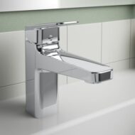 Ideal Standard CeraPlan wastafelkraan met trekstang-afvoergarnituur chroom BD227AA Ideal Standard CeraPlan wastafelkraan met trekstang-afvoergarnituur chroom BD227AA